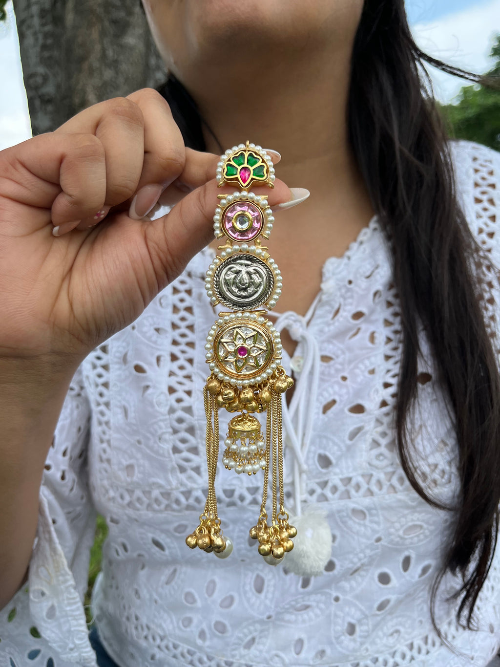 ANUBHA dual tone earrings