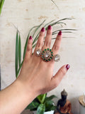 VARIYA Polki Double Finger Ring