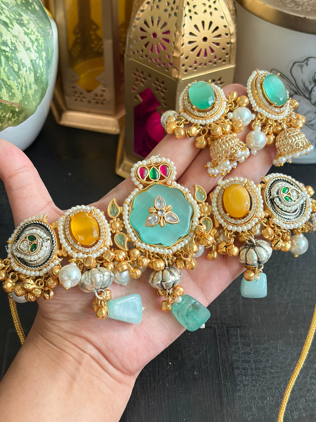 MAITREYI Dual-tone Brass Neckpiece