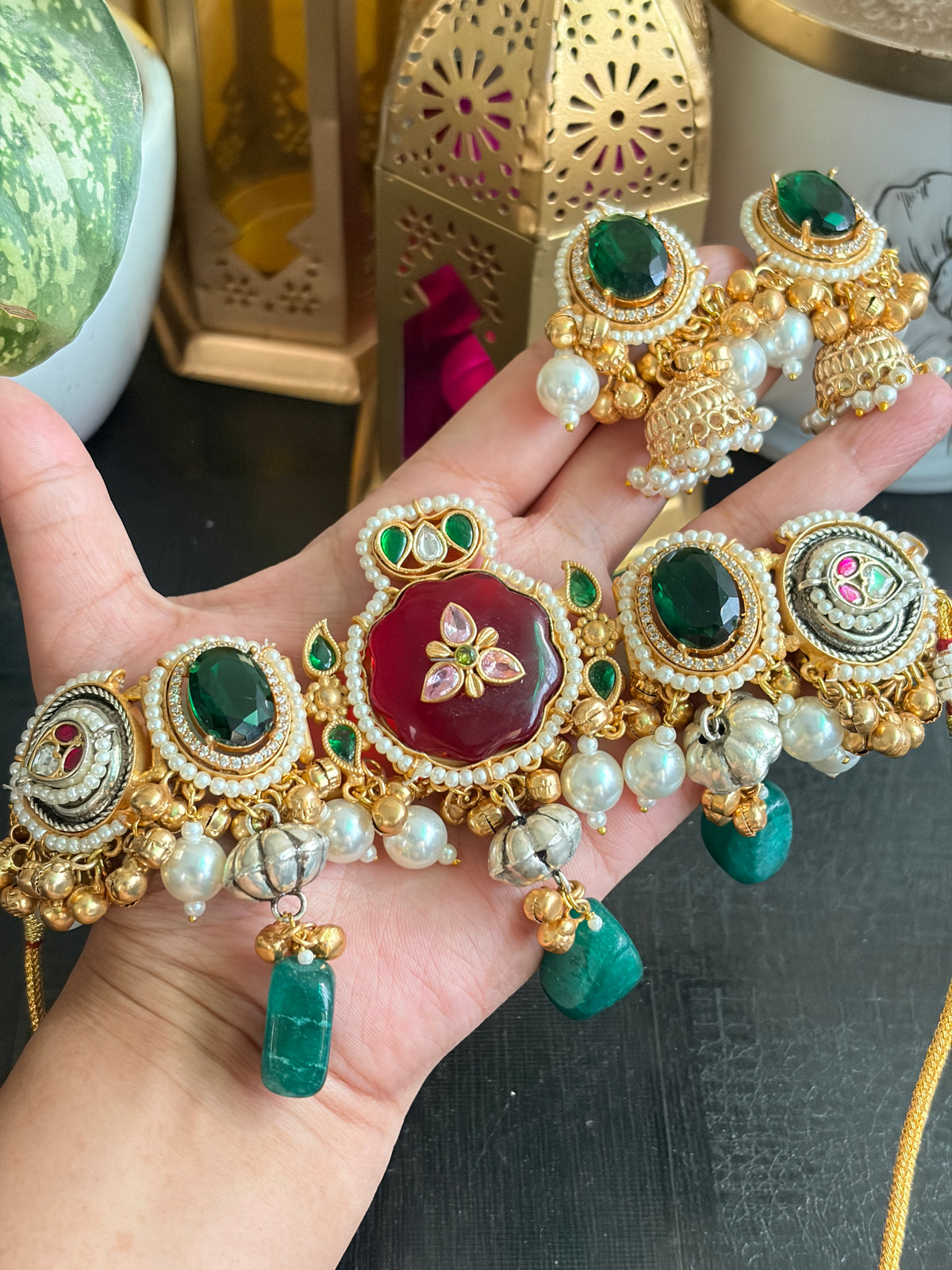 MAITREYI Dual-tone Brass Neckpiece