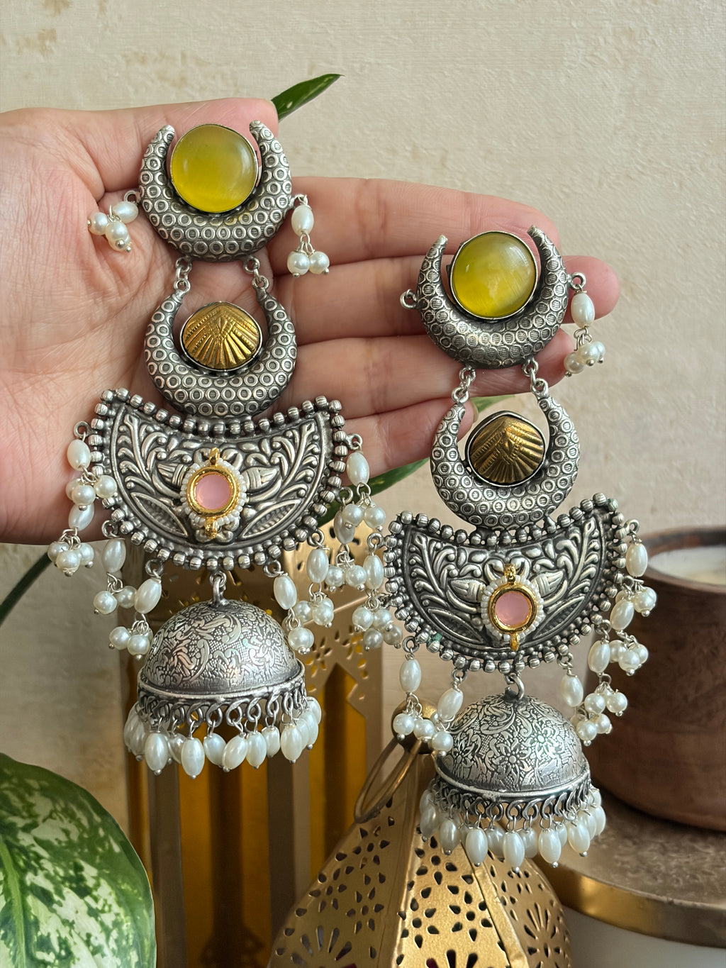 GITANJALI dual-tone jhumka
