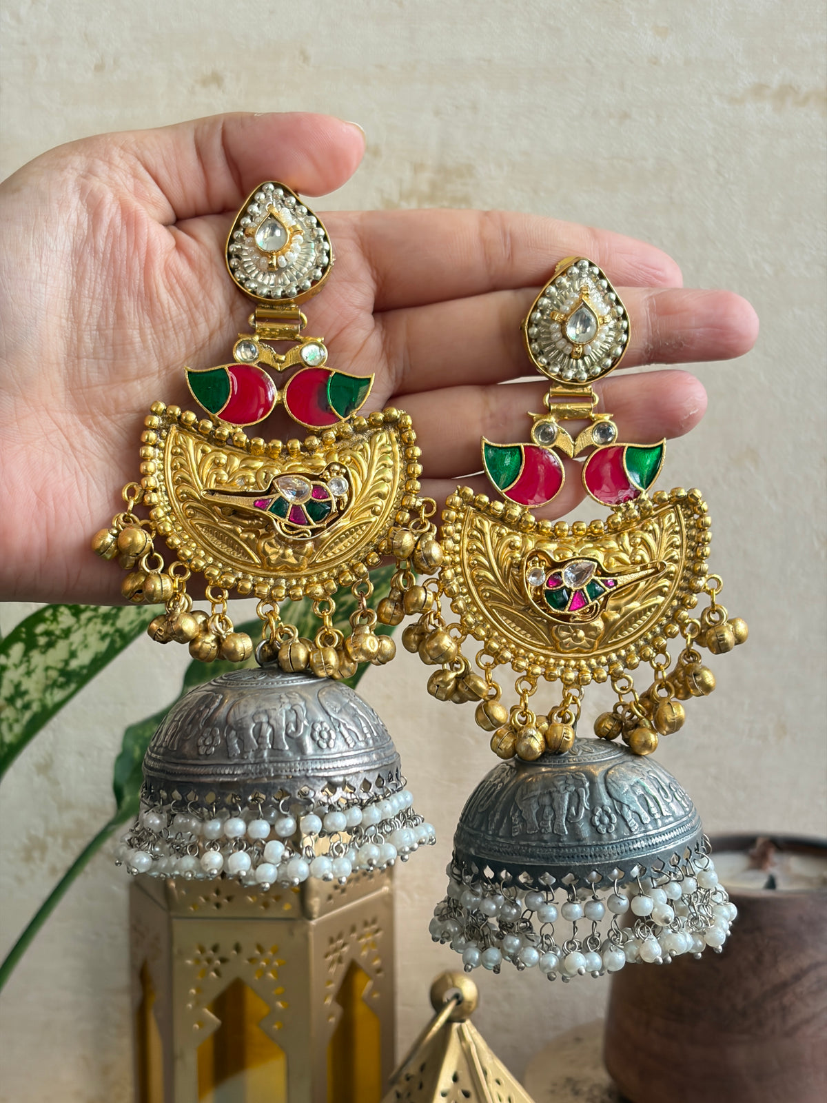 SIMAR Dual-tone Jhumka