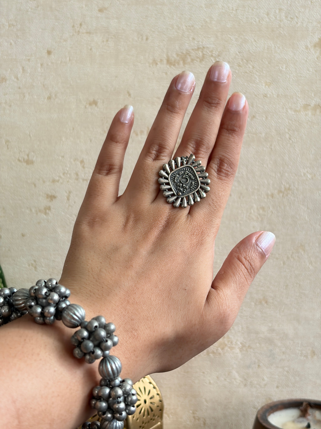 Sikka German Silver Ring