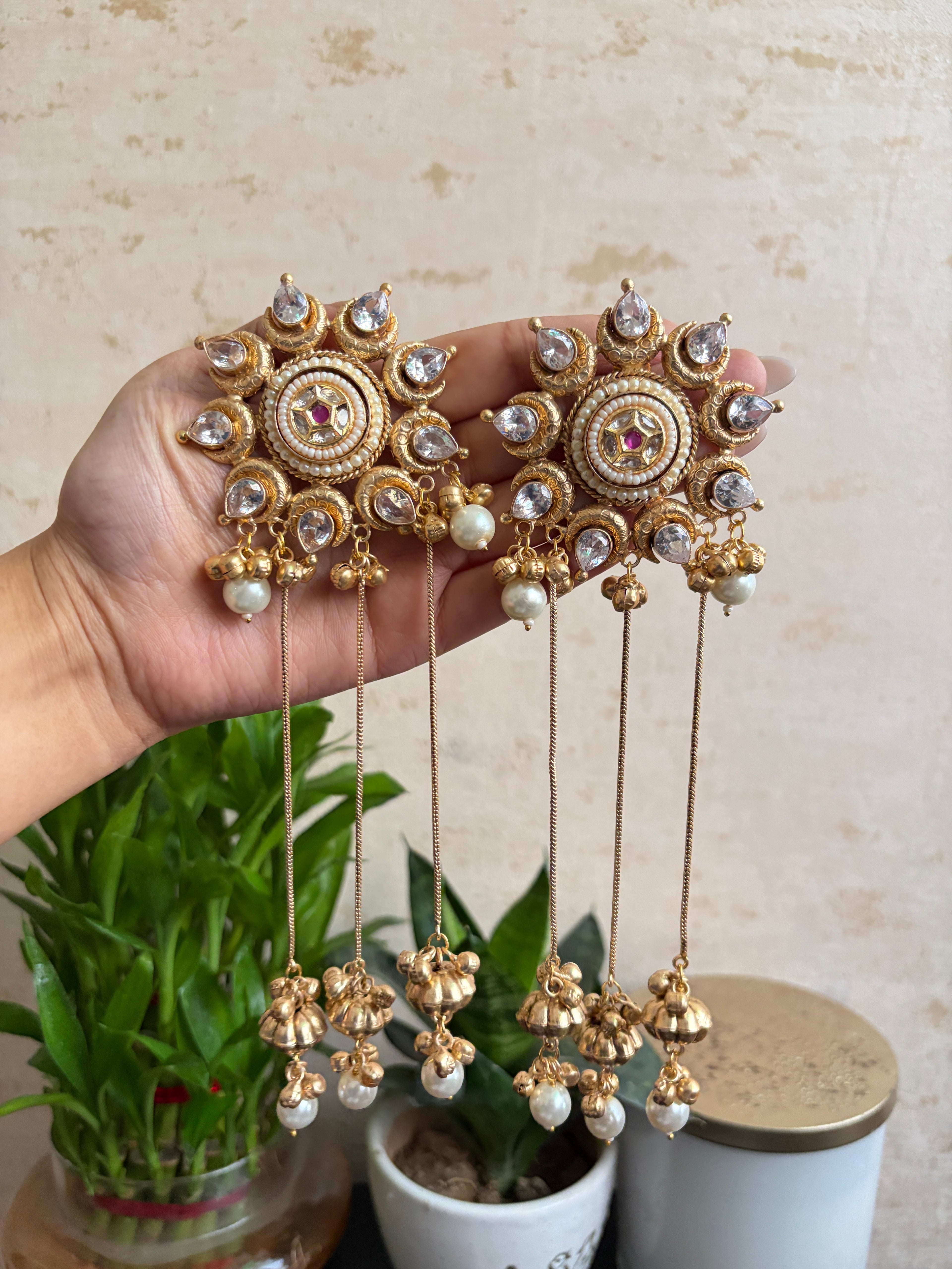 MIRA Brass Earrings