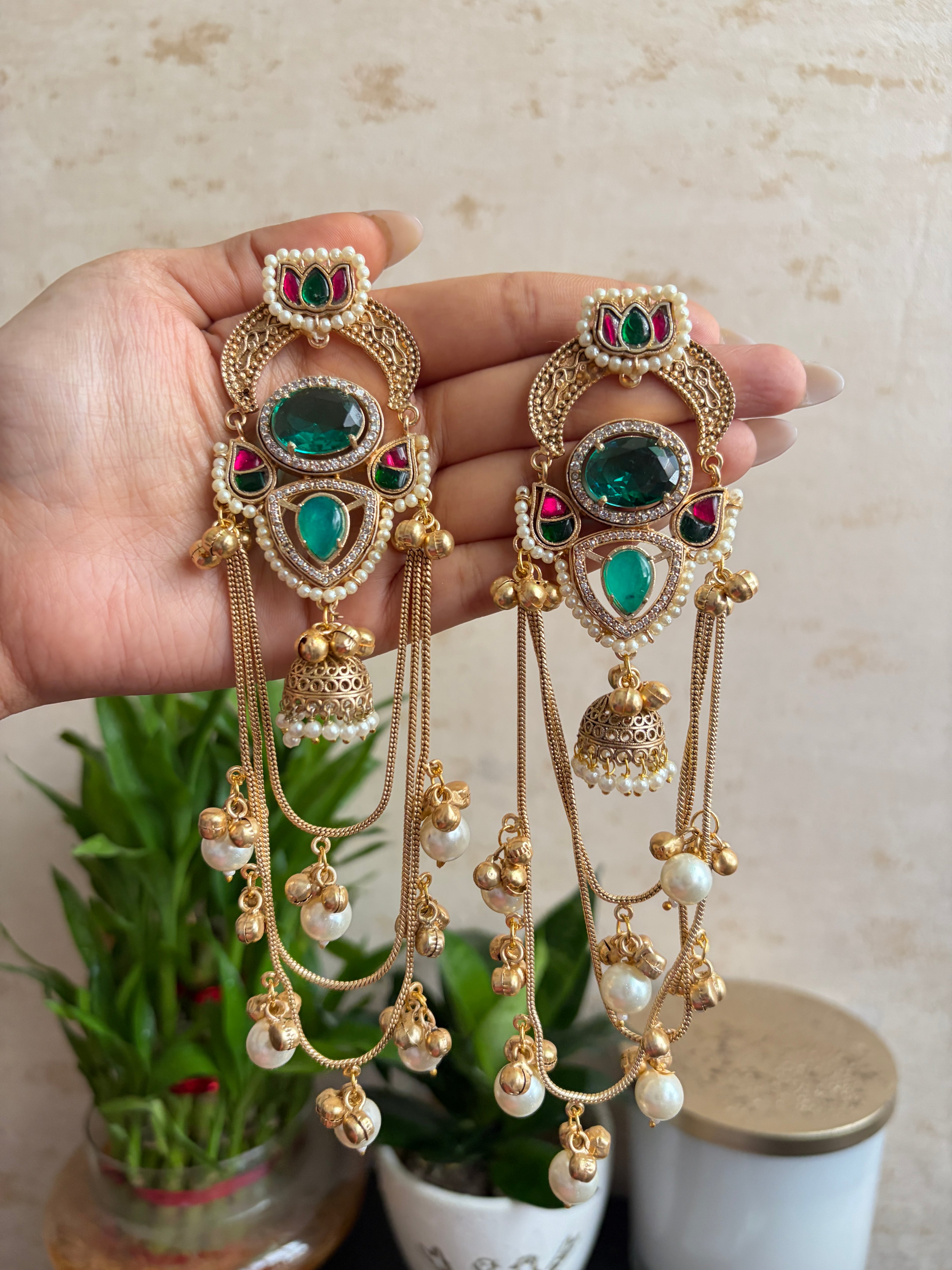MASOOM Brass Chaandbalis