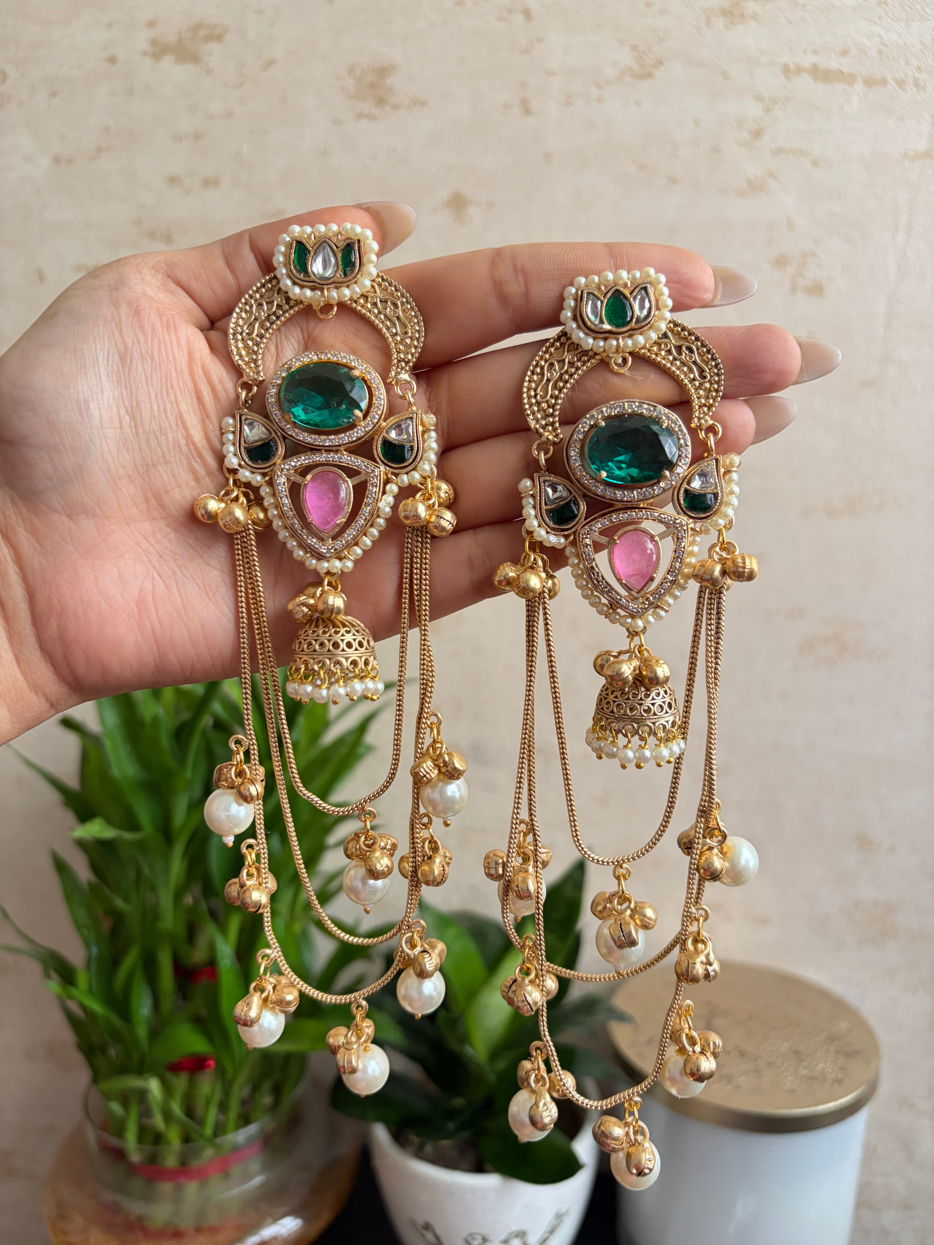MASOOM Brass Chaandbalis