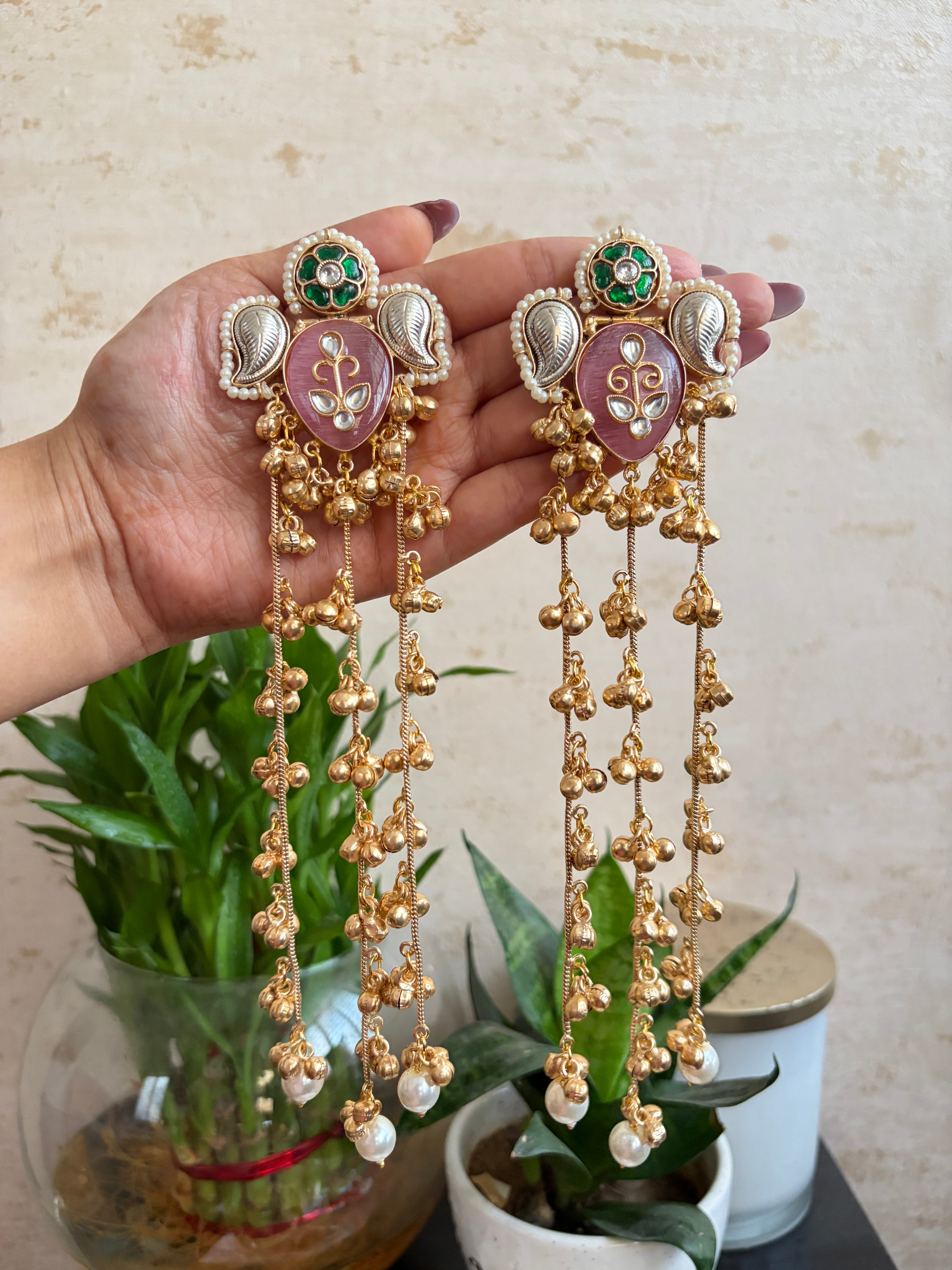 KAVERI Brass Ghungroo Earrings