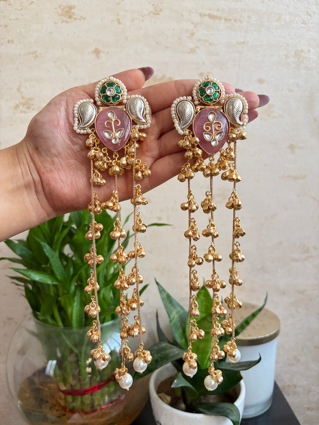 KAVERI Brass Ghungroo Earrings