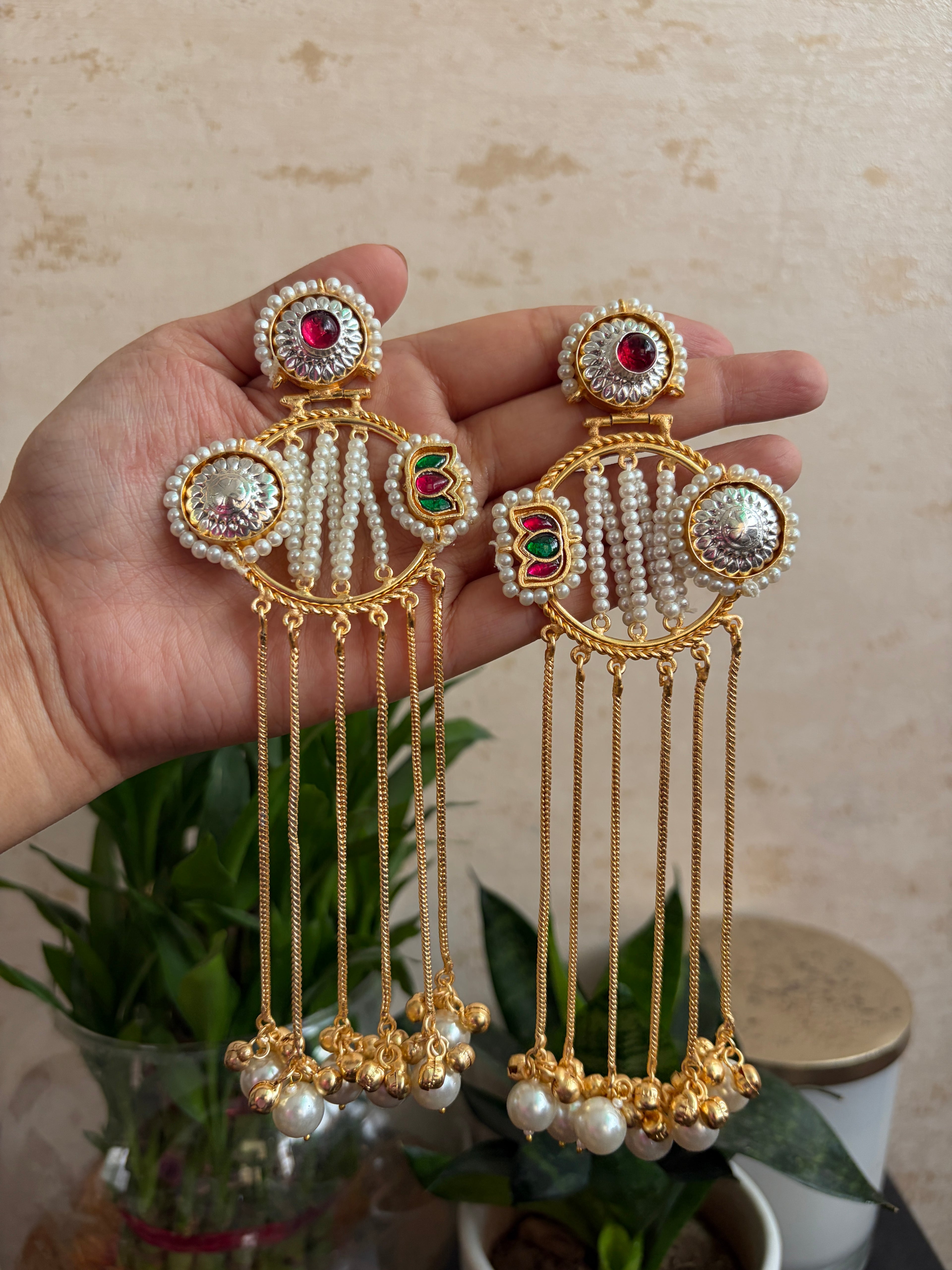POORVI Brass Earrings