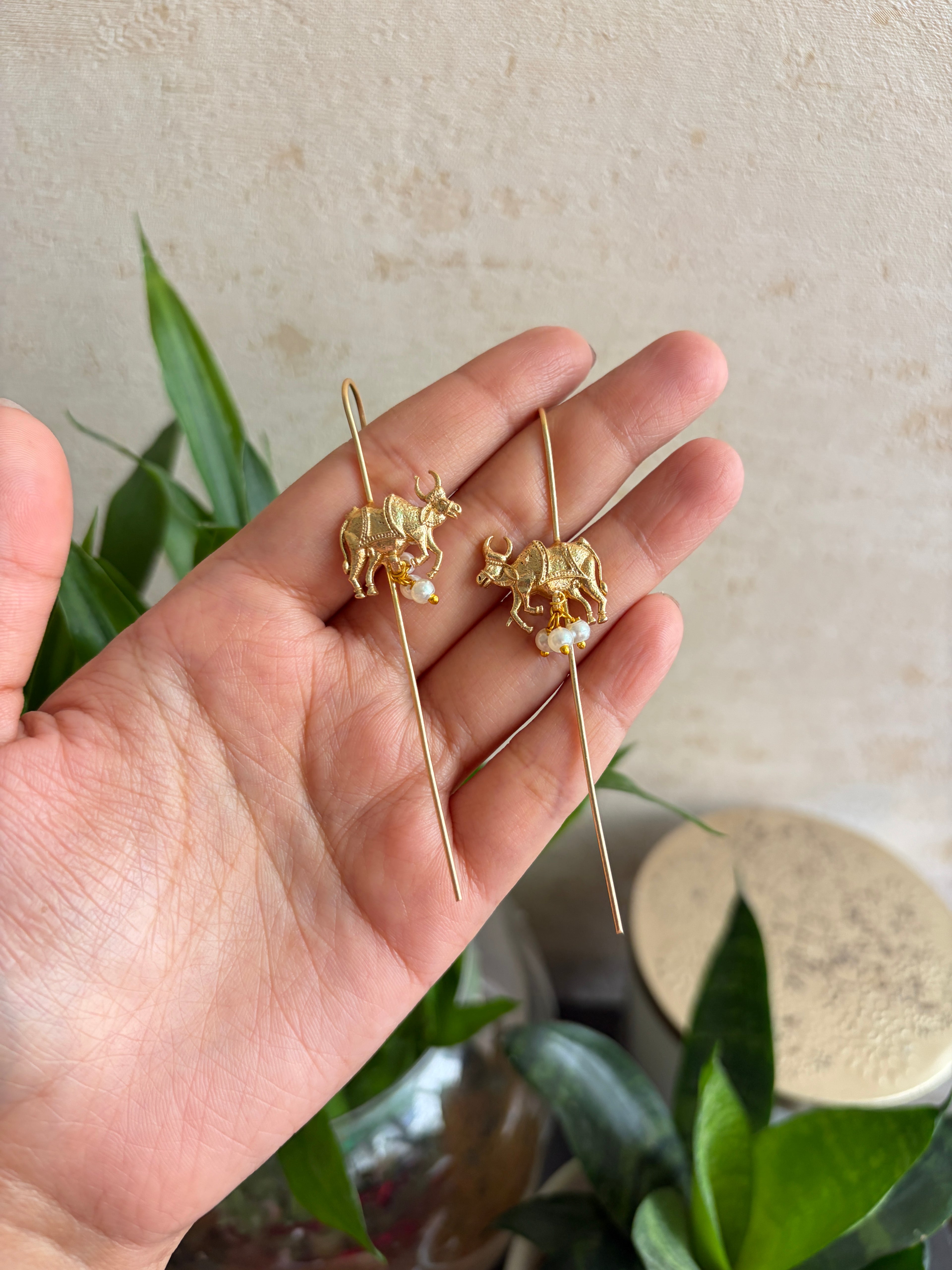 NANDI Brass Bugadi Earcuff Earrings