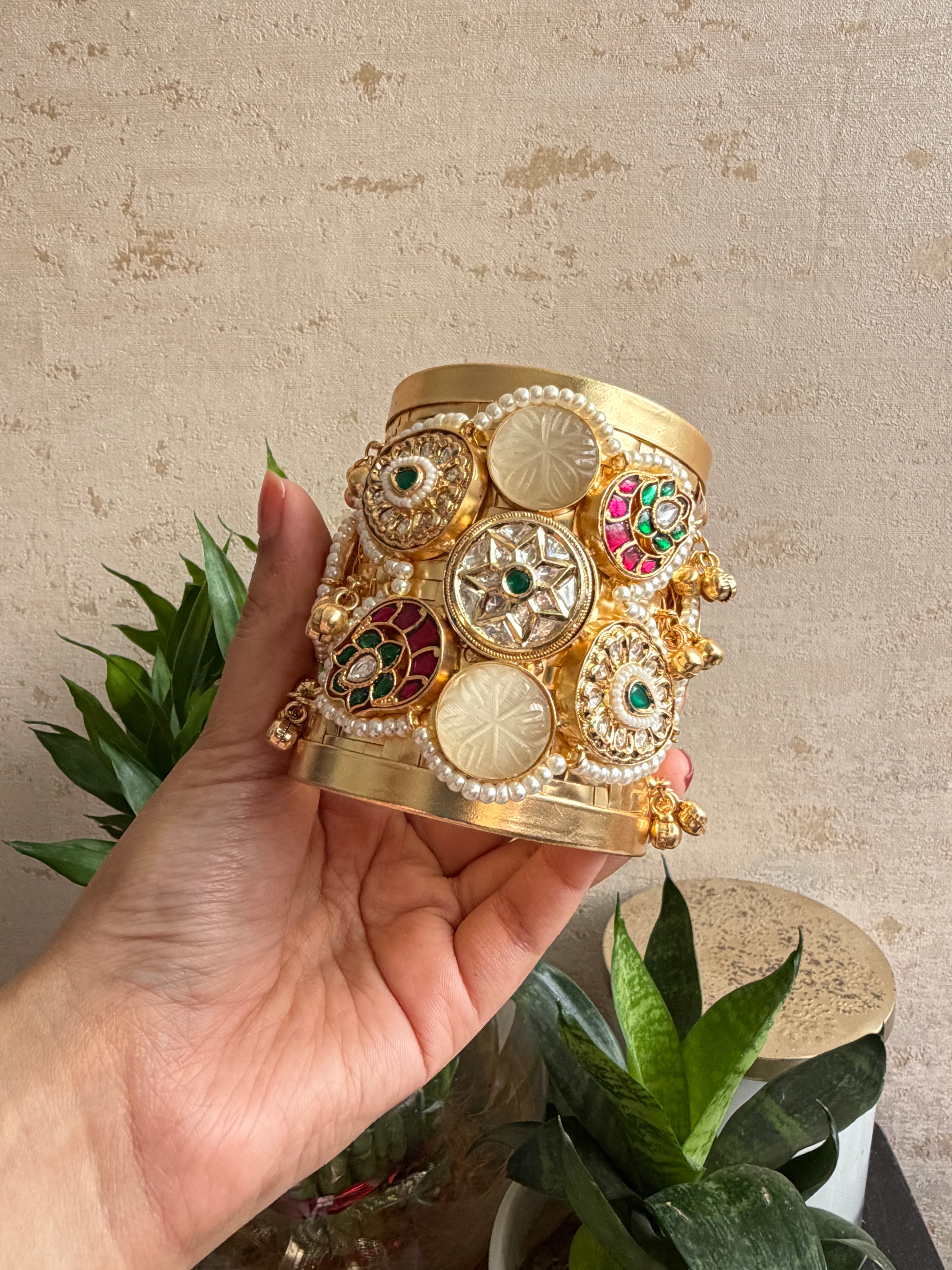 MALIKA Brass Cuffs