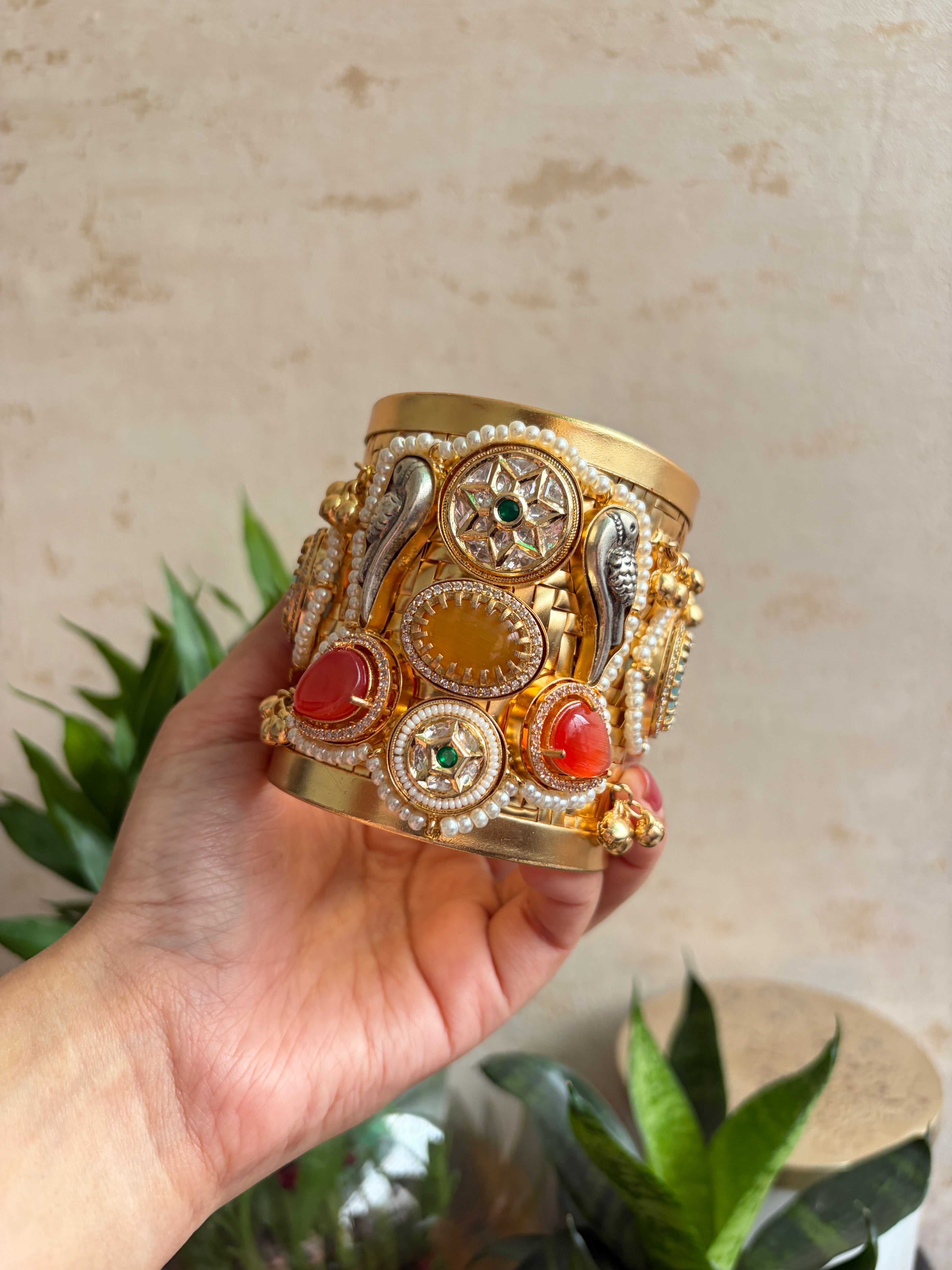 MALIKA Brass Cuffs