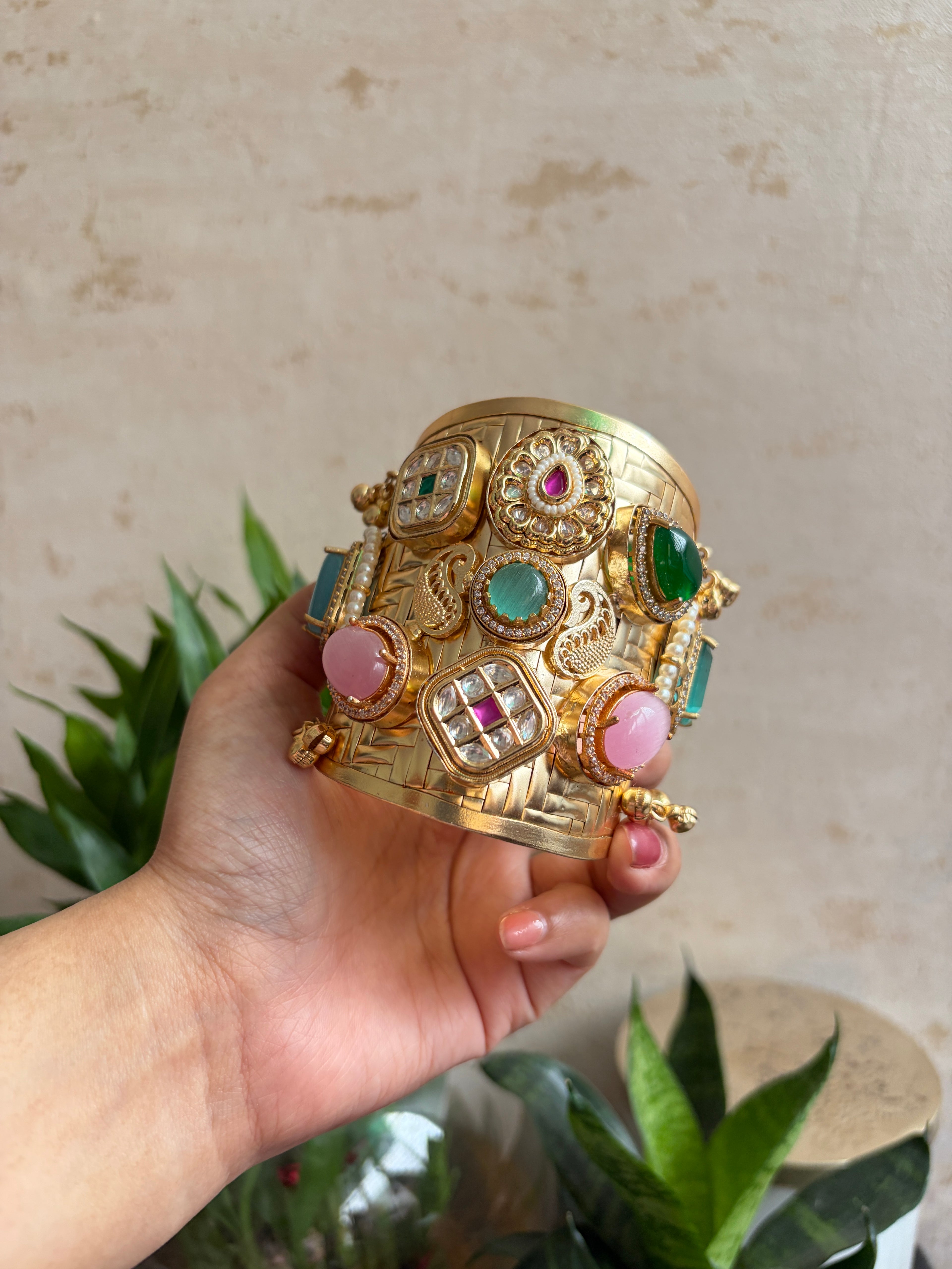 MALIKA Brass Cuffs