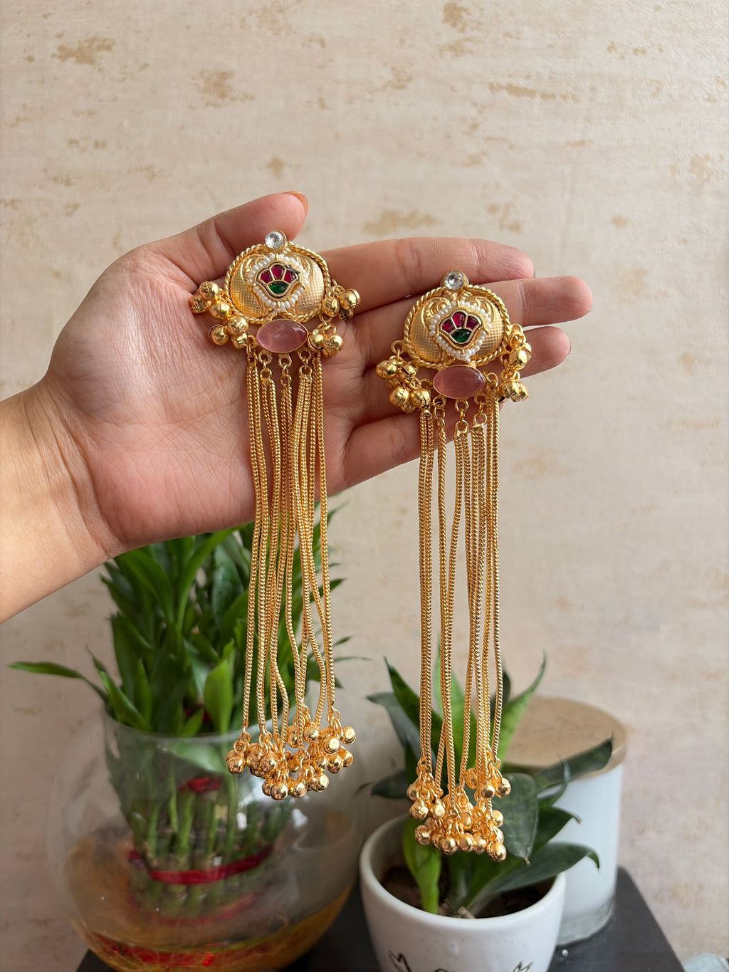 REVA Ghungroo Brass Earrings