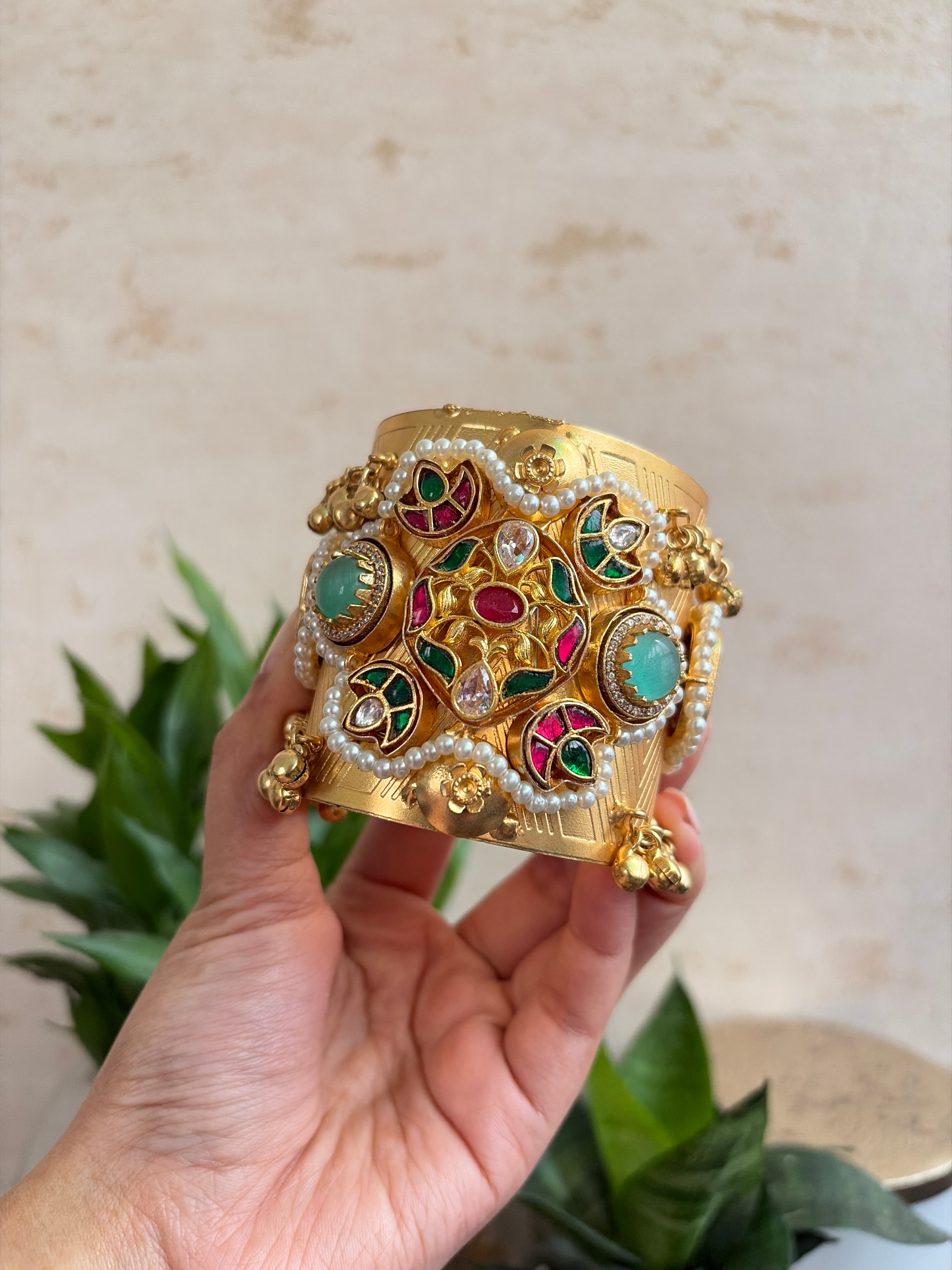 MALIKA Brass Cuffs