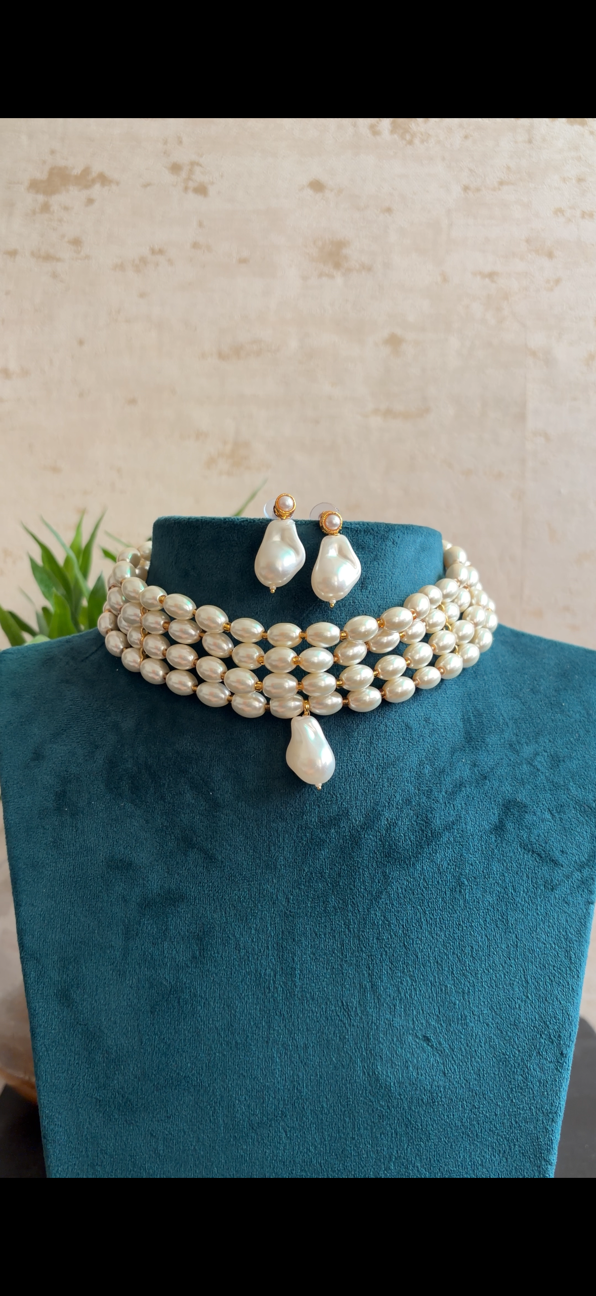 Pearl Choker Set