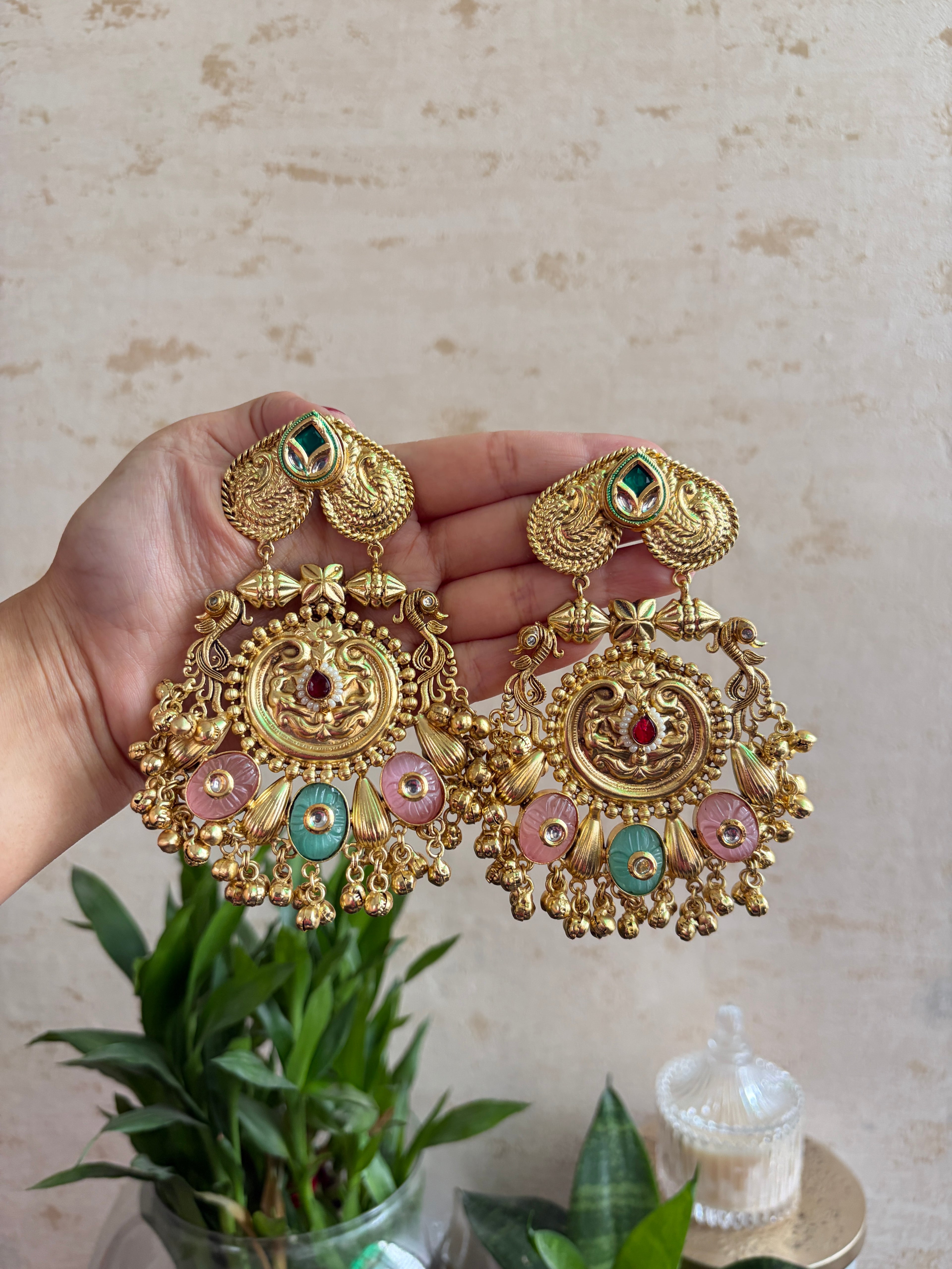 DIVYA Brass Chaandbalis