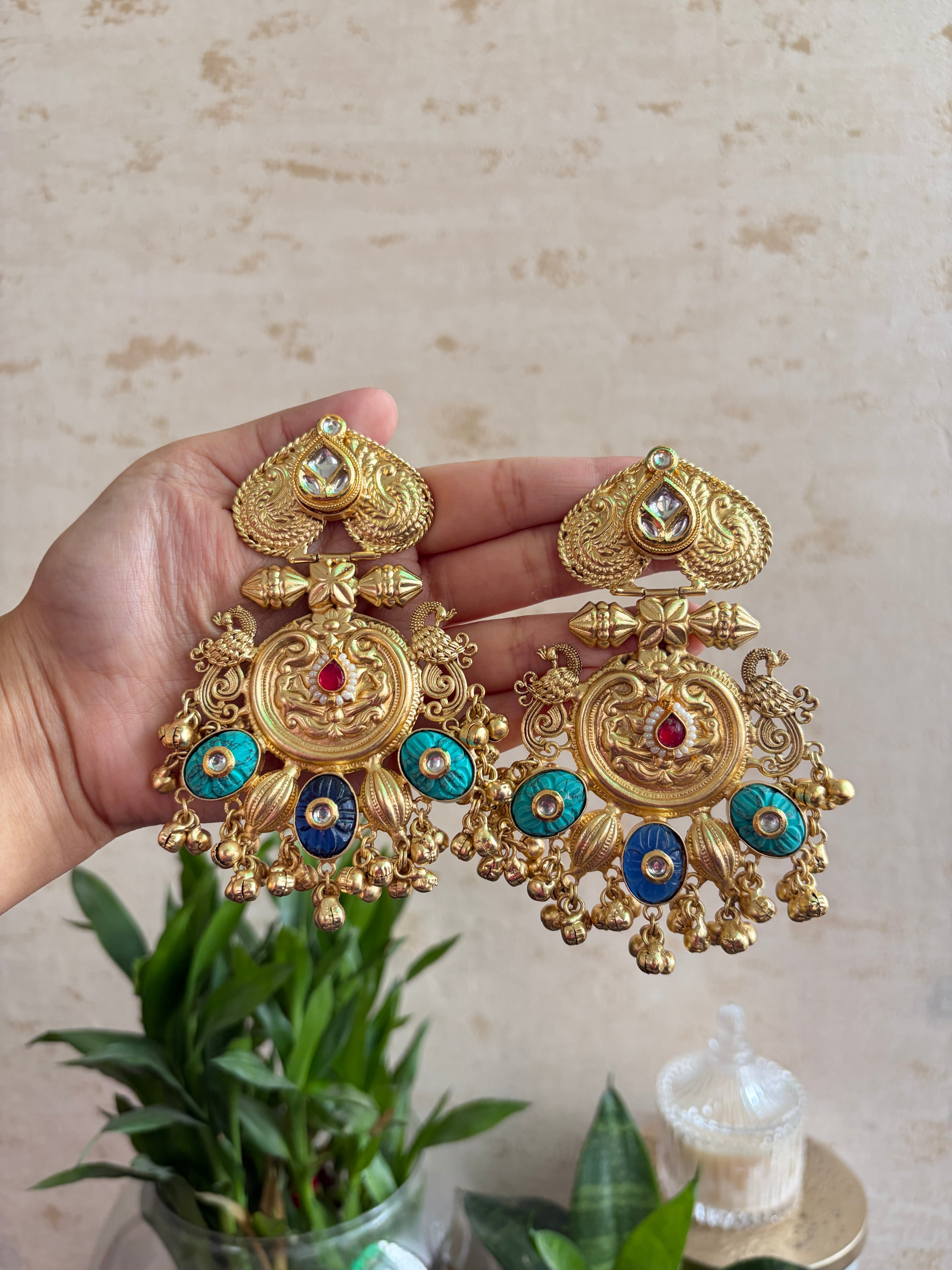 DIVYA Brass Chaandbalis