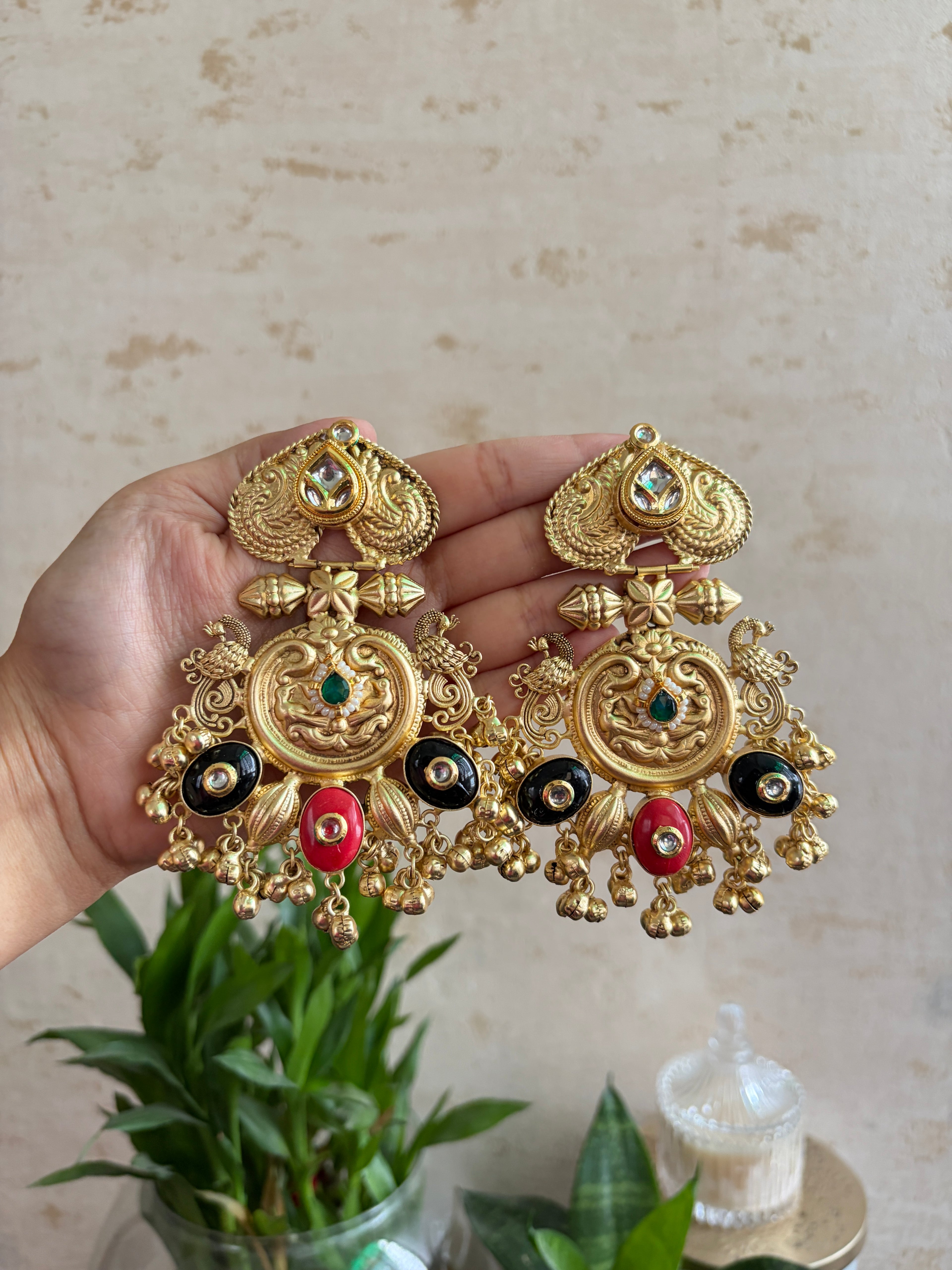 DIVYA Brass Chaandbalis