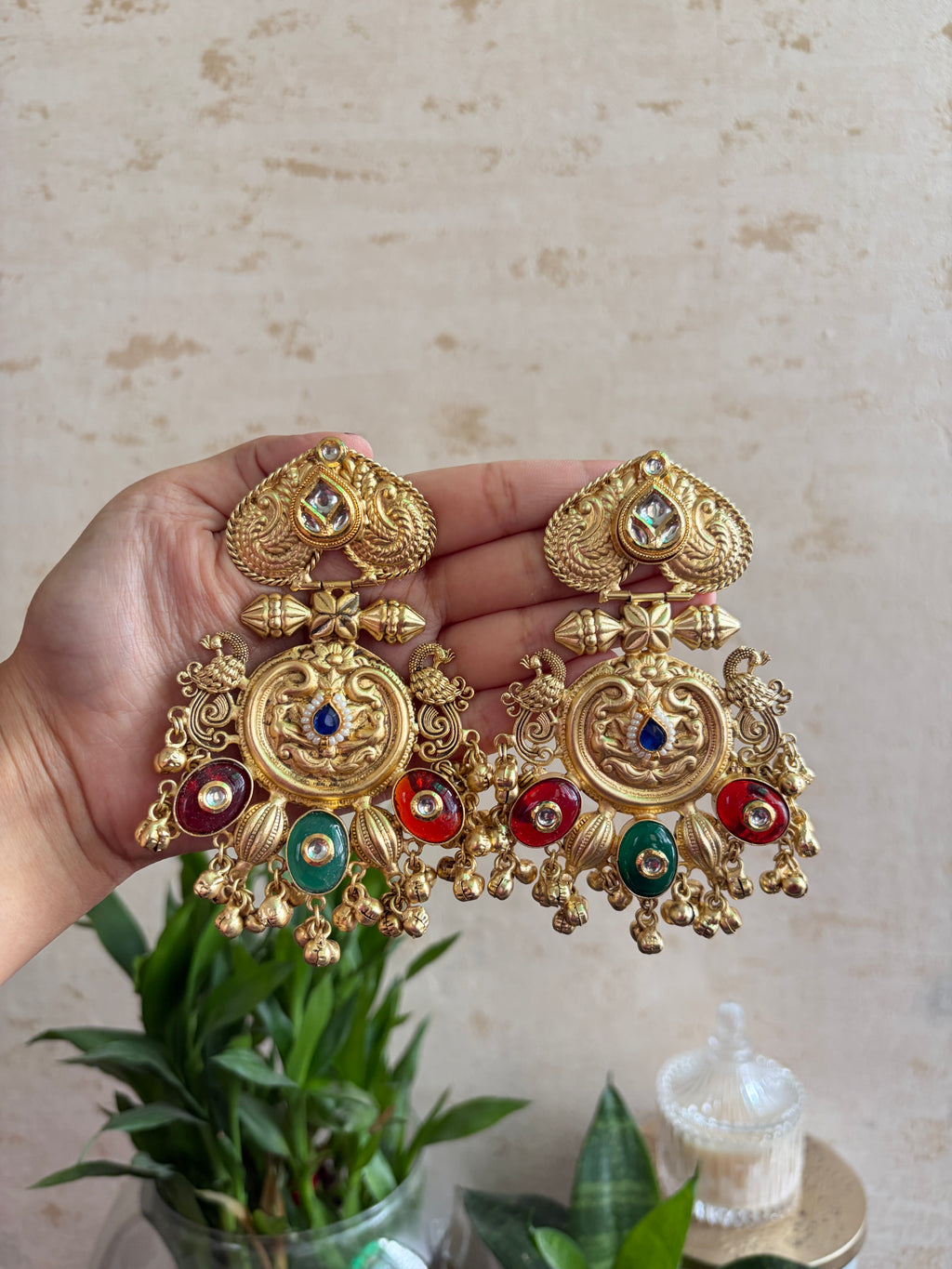 DIVYA Brass Chaandbalis