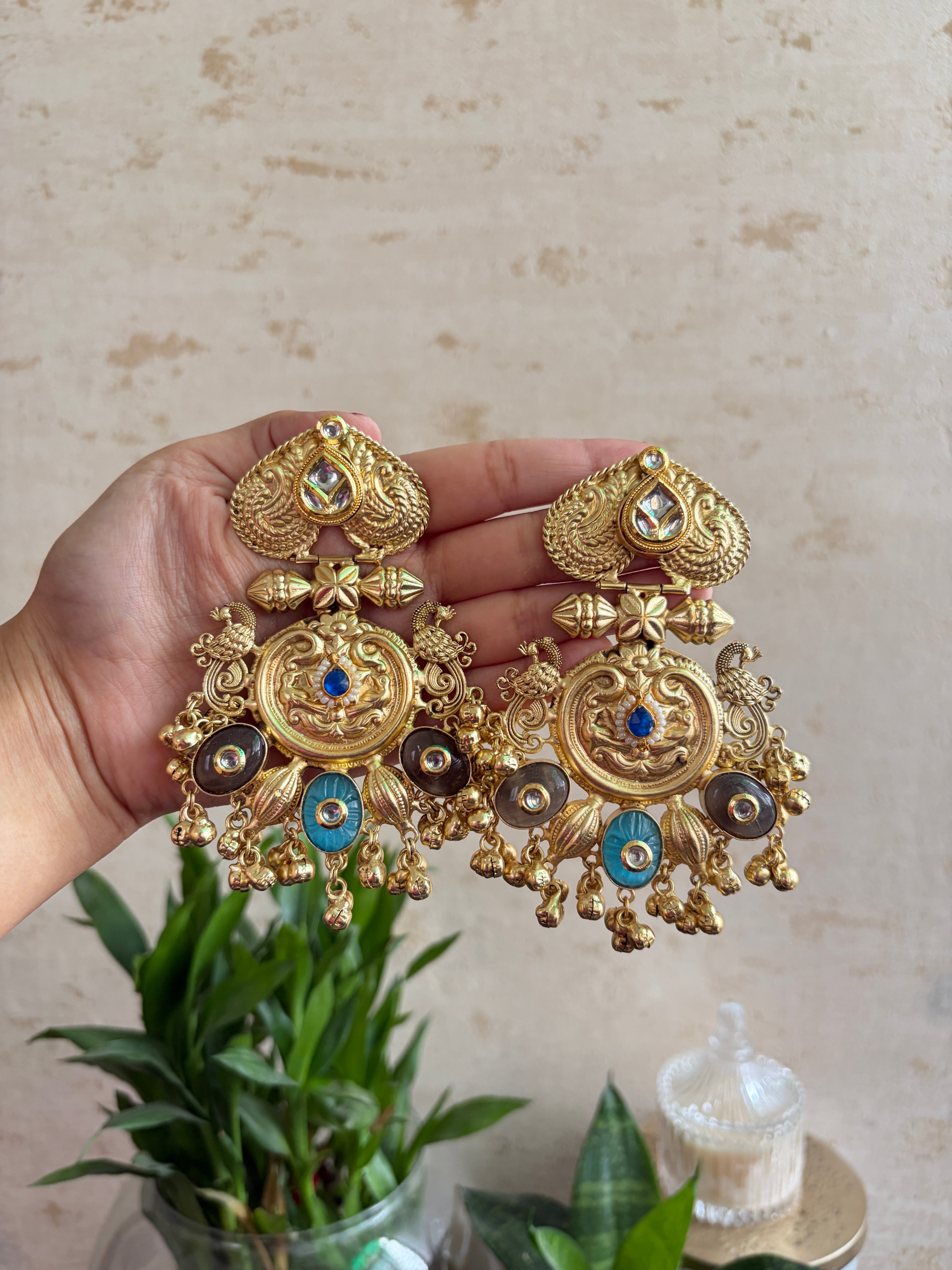 DIVYA Brass Chaandbalis