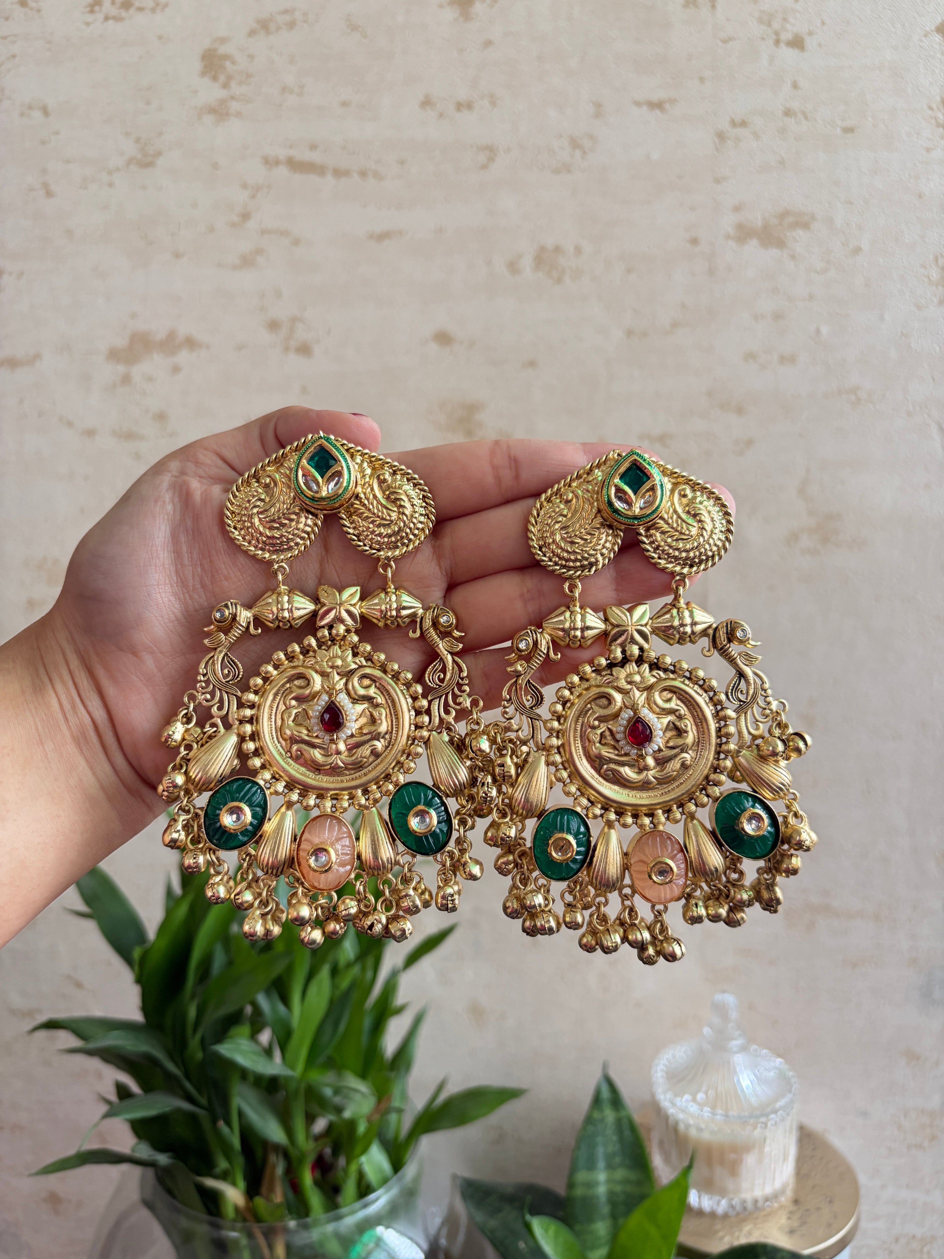 DIVYA Brass Chaandbalis
