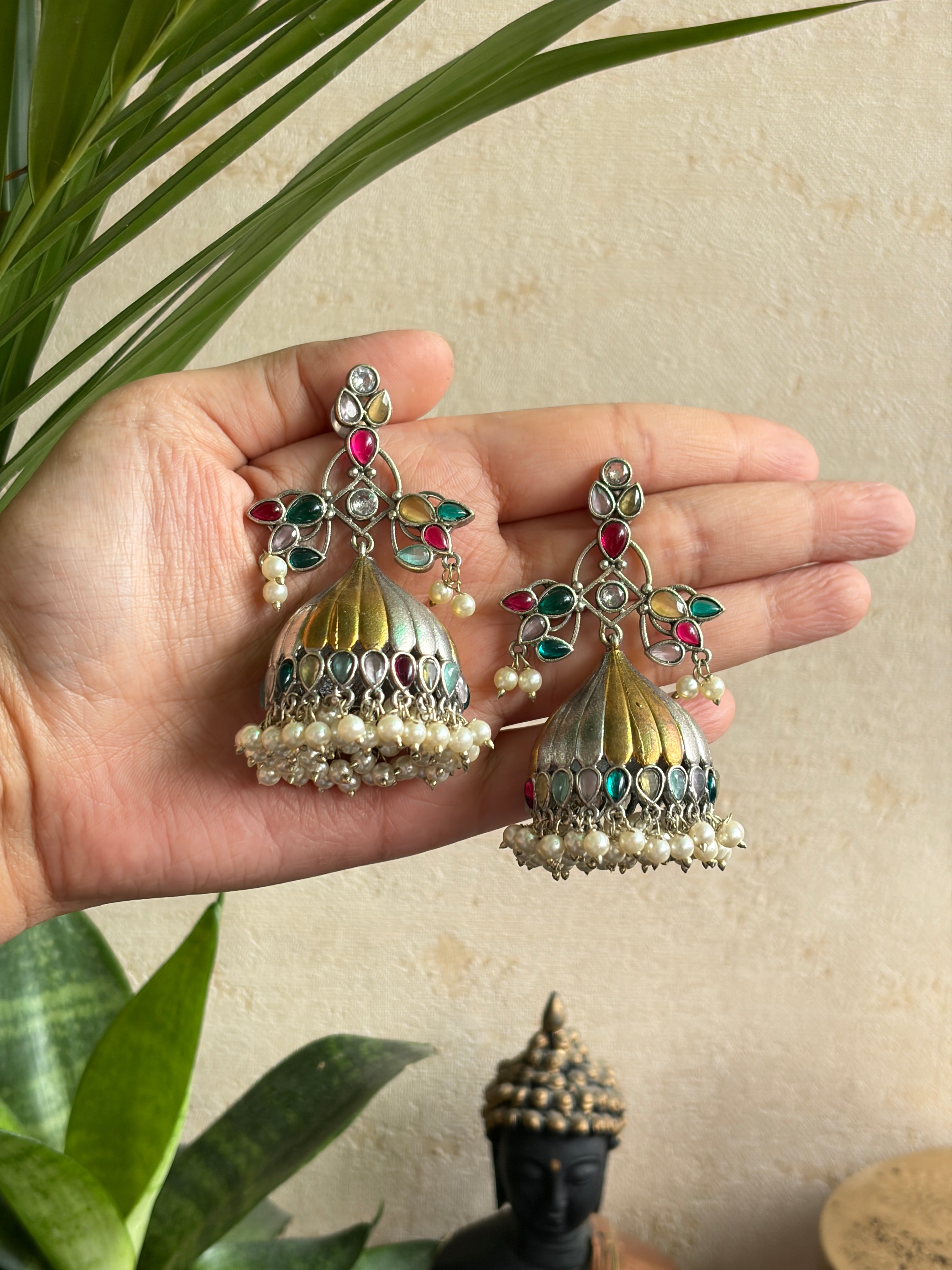 ANJINI Dual Tone Jhumka