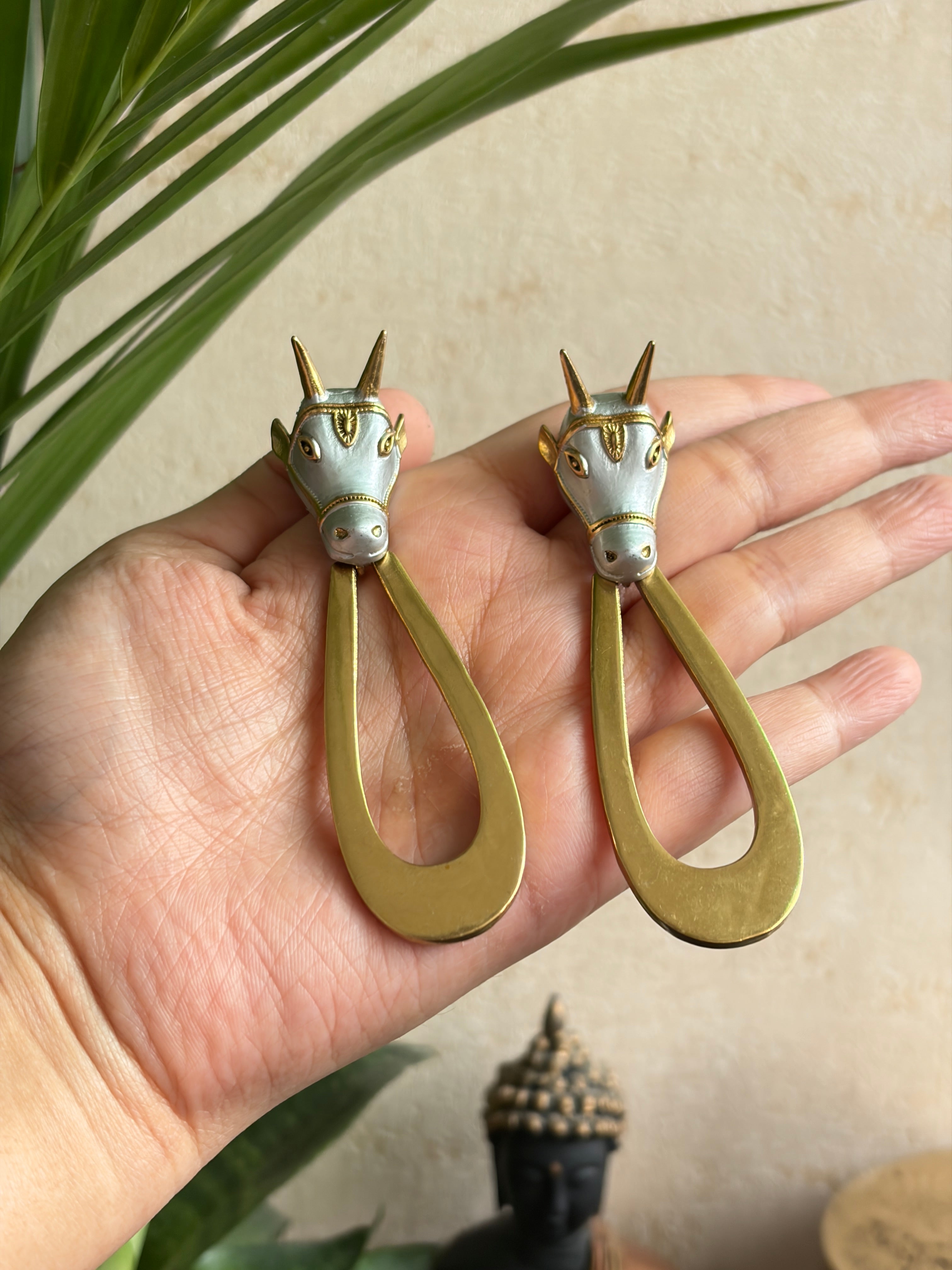 NANDI Dual Tone Earrings