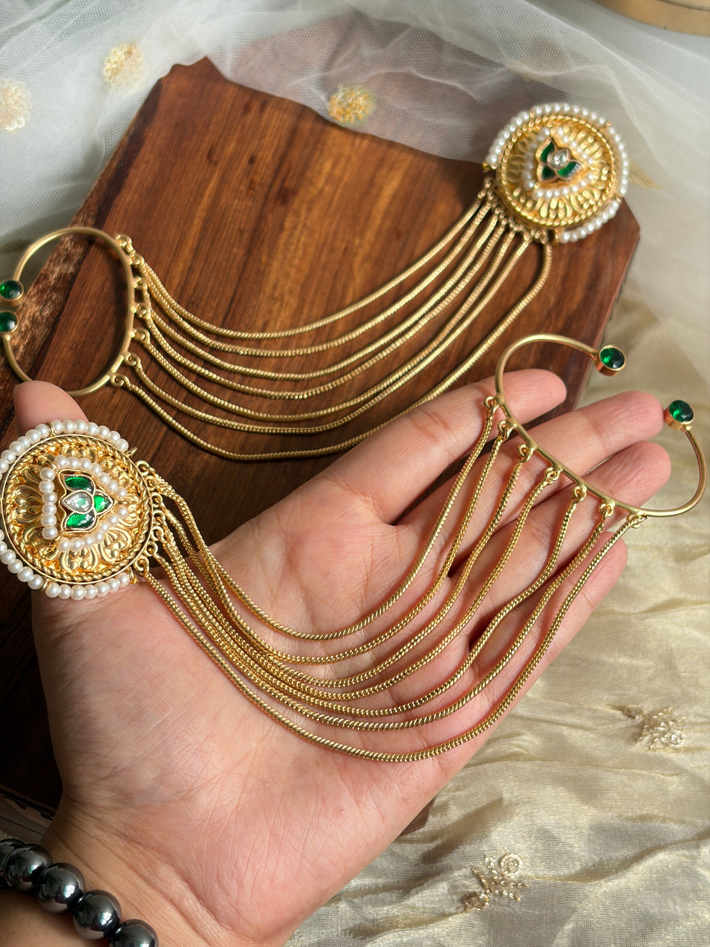 ANOKHI Brass Ear Cuff