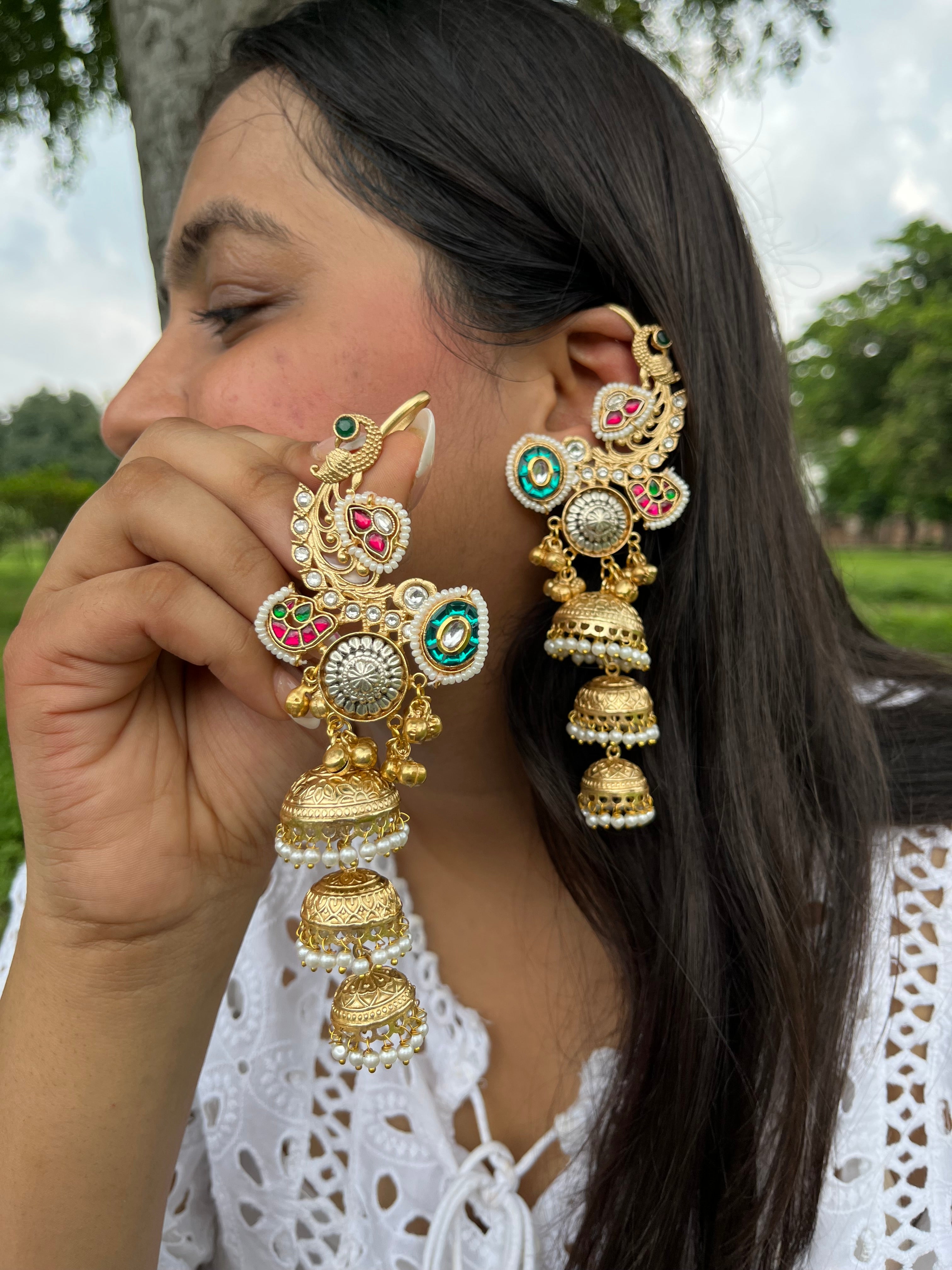 SURILI kanphool jhumkas