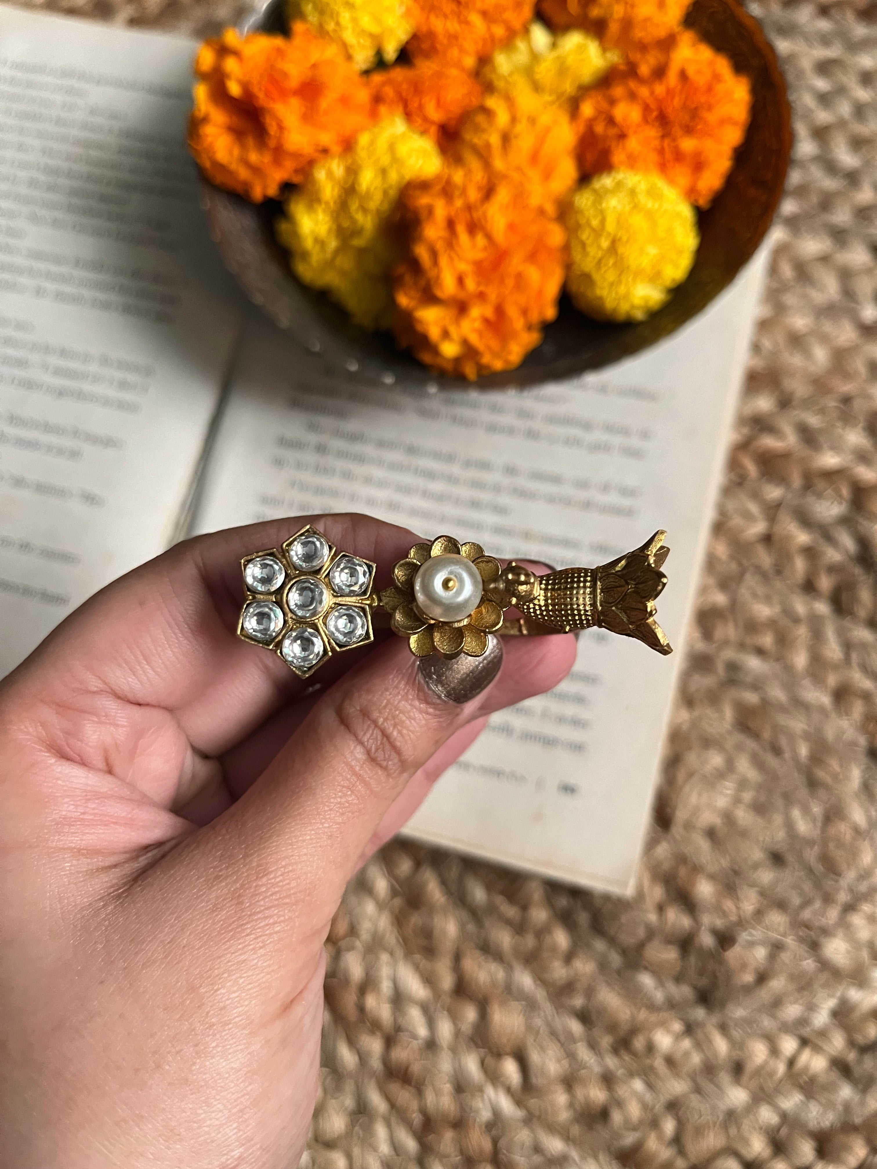 Brass Peacock Ring