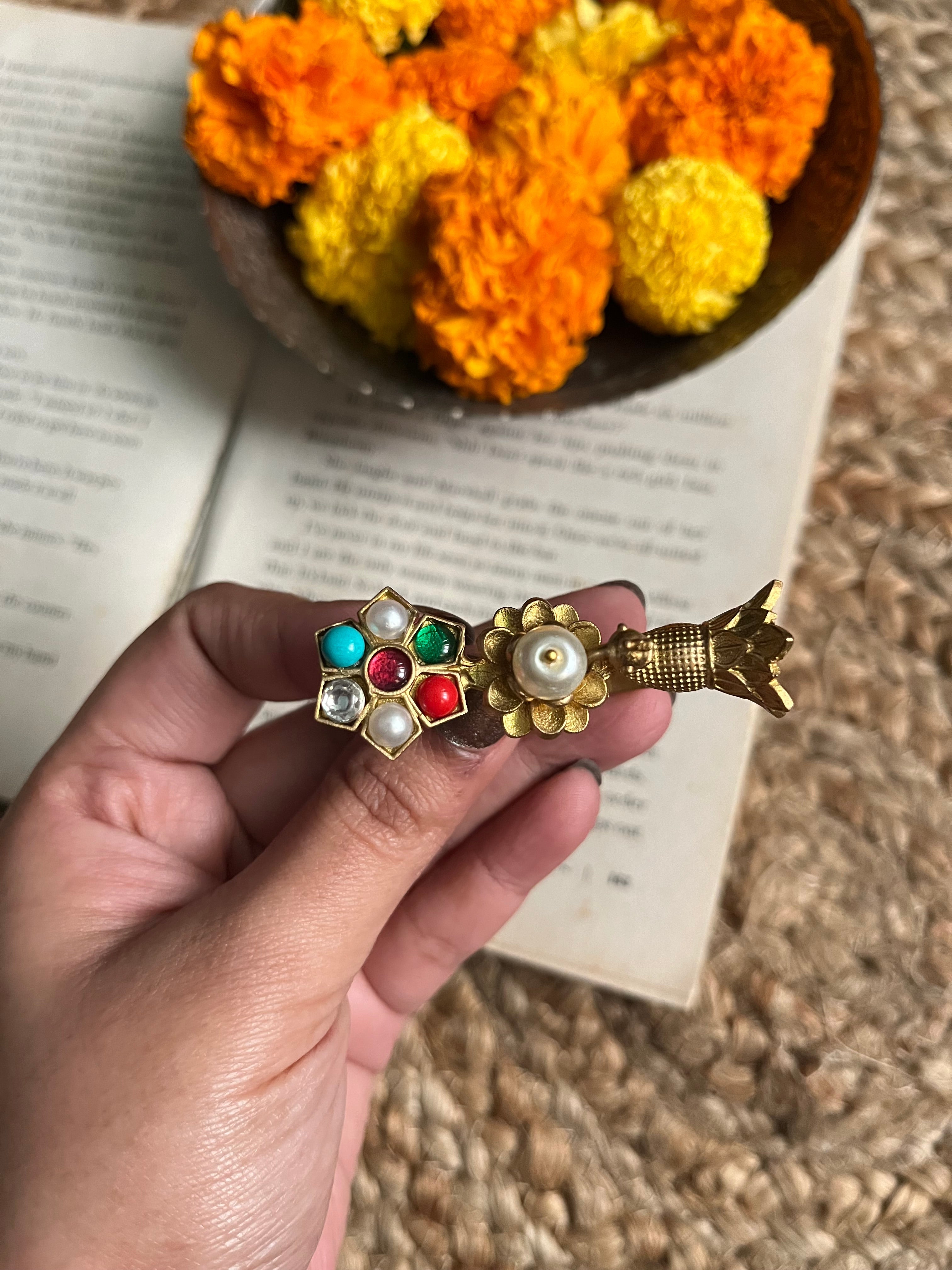 Brass Peacock Ring