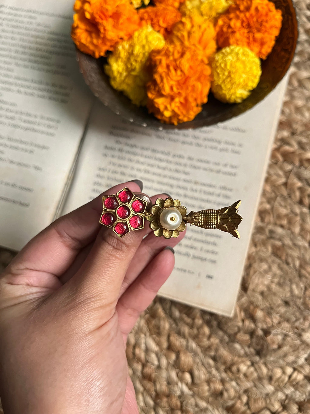 Brass Peacock Ring